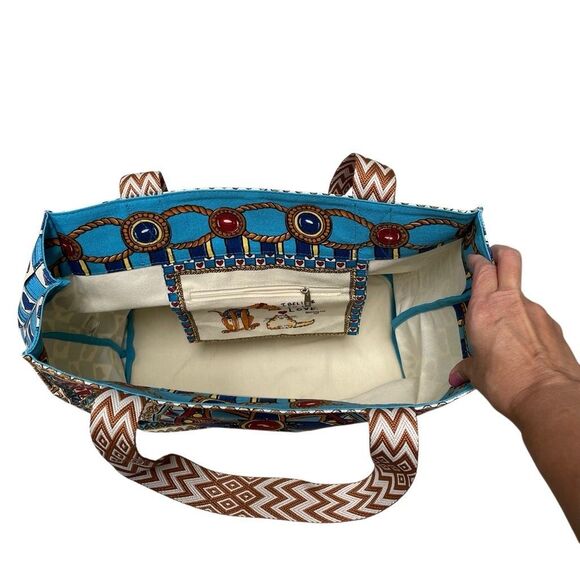 Brighton Believe In Love Canvas Tote Bag “all you need is love” NWOT - Picture 5 of 8